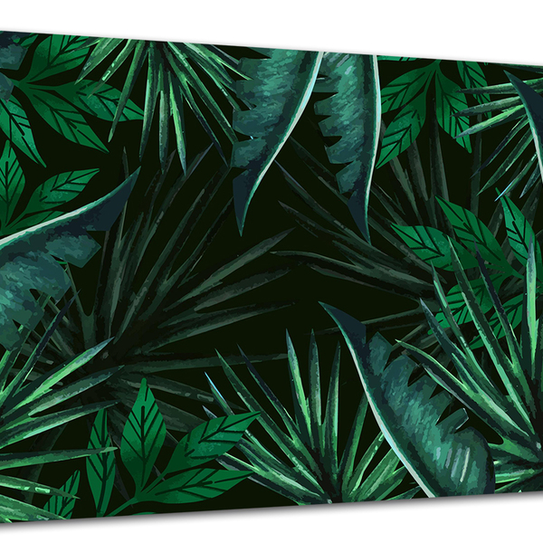 Tela Canvas Folhagem Folhas Tropicais 120x80 Horizontal 56