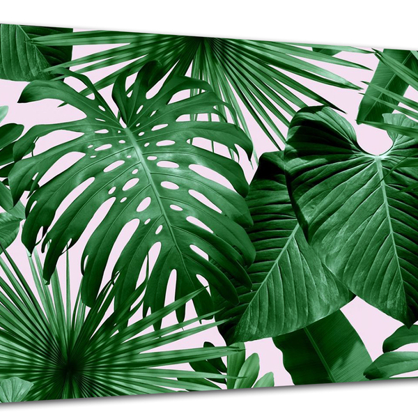 Tela Canvas Folhagem Folhas Tropicais 120x80 Horizontal 5