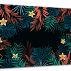 Tela Canvas Folhagem Folhas Tropicais 120x80 Horizontal 61