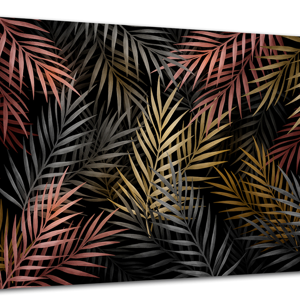 Tela Canvas Folhagem Folhas Tropicais 120x80 Horizontal 65