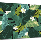 Tela Canvas Folhagem Folhas Tropicais 120x80 Horizontal 85