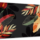 Tela Canvas Folhagem Folhas Tropicais 120x80 Horizontal 95