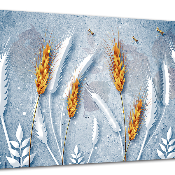 Tela Canvas Folhagem Trigo 120x80 Horizontal 2