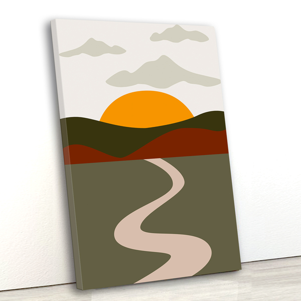 Tela Canvas Paisagem Desenho 80x120 Vertical 4