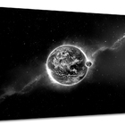 Tela Canvas Paisagem Planeta Terra Visto Do Espaço 120x80 Hor