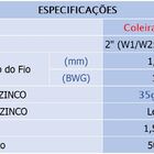 Tela Coleira Branca Para Galinheiro  2x 18 X1,50m 50m