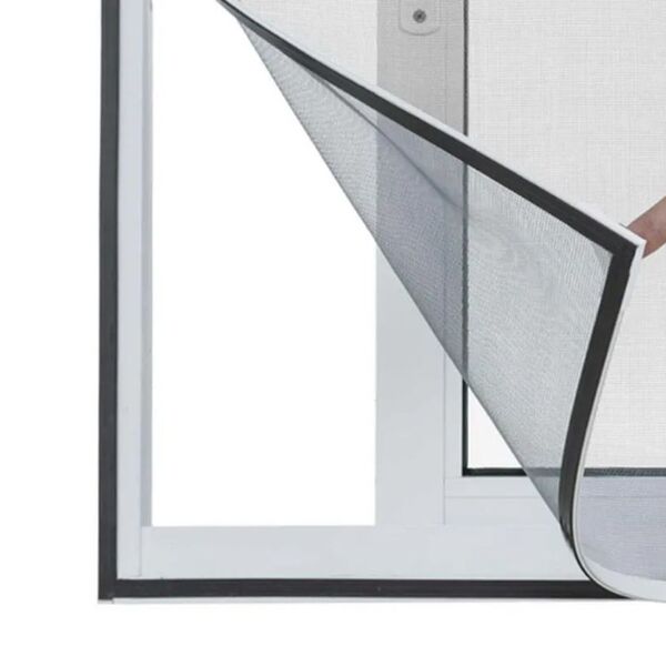 Tela Cortina Mosquiteiro Kit 2 Uni Dengue Magnetico Ima Janel