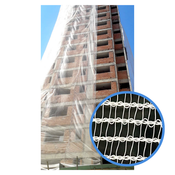 Tela de Fachada Média/Padrão Branca 3x20m (60m²)