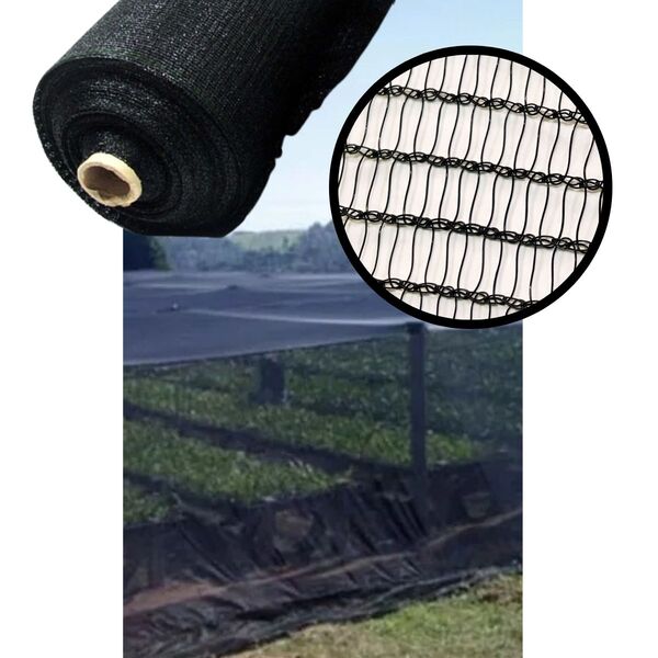 Tela de Fachada Média/Padrão Preta 3x10m (30m²)