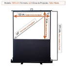 Tela De Projeção Chão Tbfl60