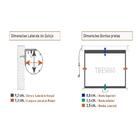 Tela De Projeção Elétrica Tbes060 1.50x1.50m 110v