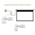 Tela De Projeção Elétrica Tbes106h 2.34x1.32m 110v