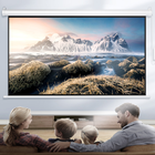 Tela De Projeção Retrátil 100 Polegadas Com Controle