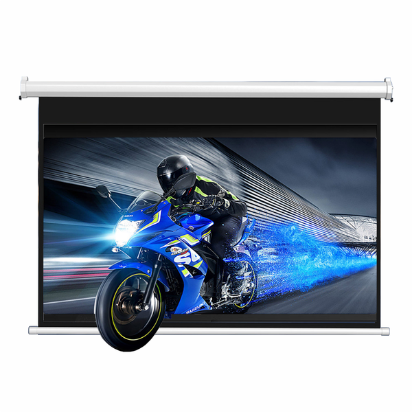 Tela De Projeção Retrátil 100 Polegadas Com Controle