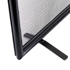 Tela de Proteção para Lareira Reta Tubular Médio Preto 70x50cm Artmill