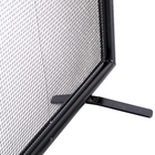 Tela de Proteção para Lareira Reta Tubular Médio Preto 70x50cm Artmill