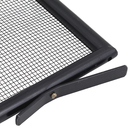 Tela de Proteção para Lareira Tubo Colonial Preta 70cmx50cm Artmill