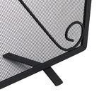 Tela de Proteção para Lareira Reta Pequena Preto 76x52cm Artmill