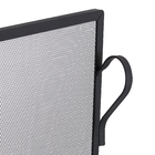Tela de Proteção para Lareira Reta Pequena Preto 76x52cm Artmill