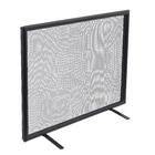 Tela de Proteção para Lareira Tubo Reta Preta 60cmx40cm Artmill