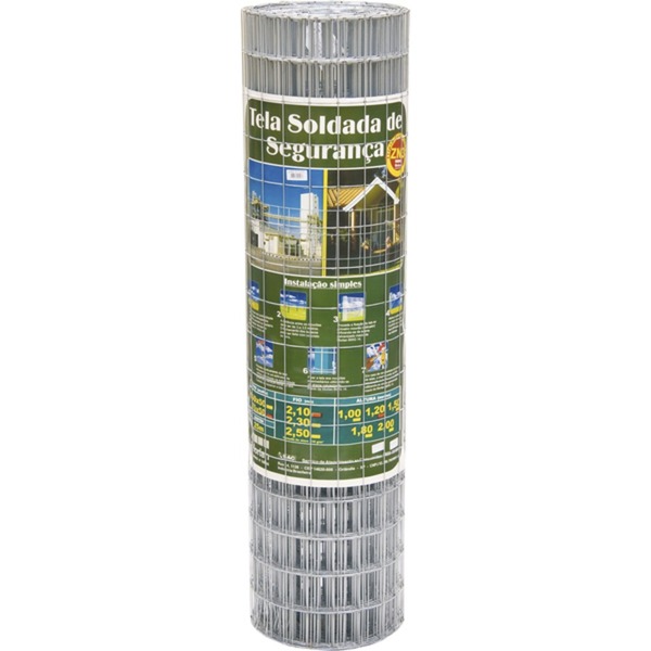 Tela De Segurança Alambrado Fio 2,1 Mm   1,8 M X 25 M - Morlan