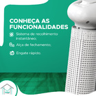Tela De Segurança Retrátil Pvc Para Pet/bebe - Branco