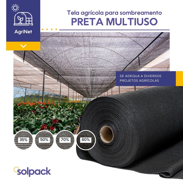 Tela De Sombreamento 70% De 4,00 X 50