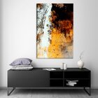 Tela Decorativa Abstrato Amarelo