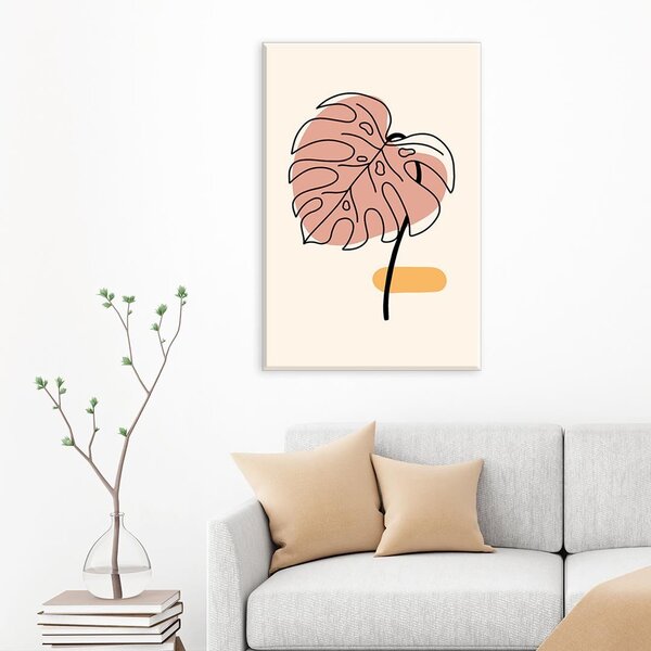 Tela Decorativa Costela De Adão Minimalista