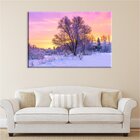 Tela Decorativa Entardecer De Inverno