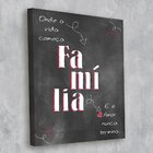 Tela Decorativa Família Amor - 30x40cm