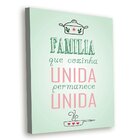 Tela Decorativa Família Unida - 30x40cm
