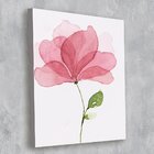 Tela Decorativa Flor Abstrata Rosa - 30x40cm