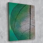 Tela Decorativa Folha Verde Degradê- 30x40cm