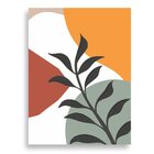 Tela Decorativa Folhas Abstrata - 30x40cm