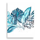 Tela Decorativa Folhas Aquarela - 30x40cm