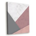 Tela Decorativa Geométrica Mármore Cores - 30x40cm
