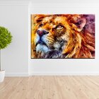 Tela Decorativa Leão Color