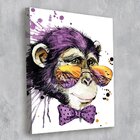 Tela Decorativa Macaco Óculos - 30x40cm