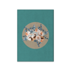 Tela Decorativa Mulher Floral  Fundo Green