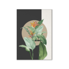Tela Decorativa Mulher Floral Orange Plants