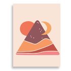 Tela Decorativa Paisagem Geométrica - 30x40cm