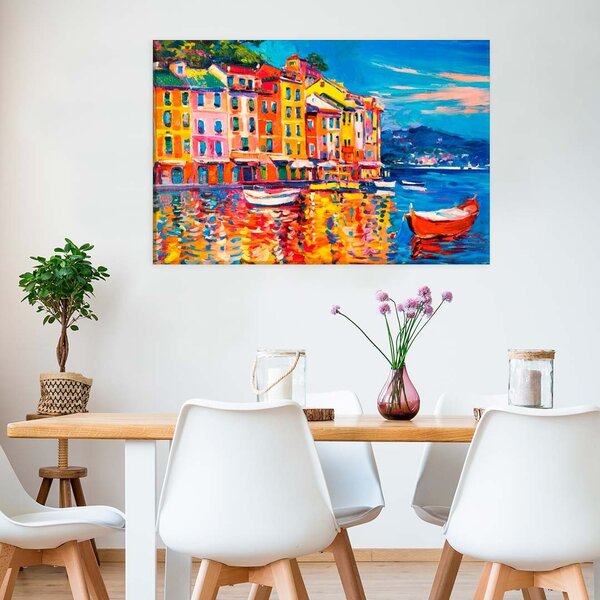 Tela Decorativa Pintura Lago