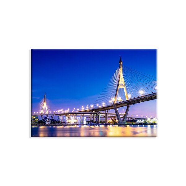 Tela Decorativa Ponte Em Bangkok Tailândia