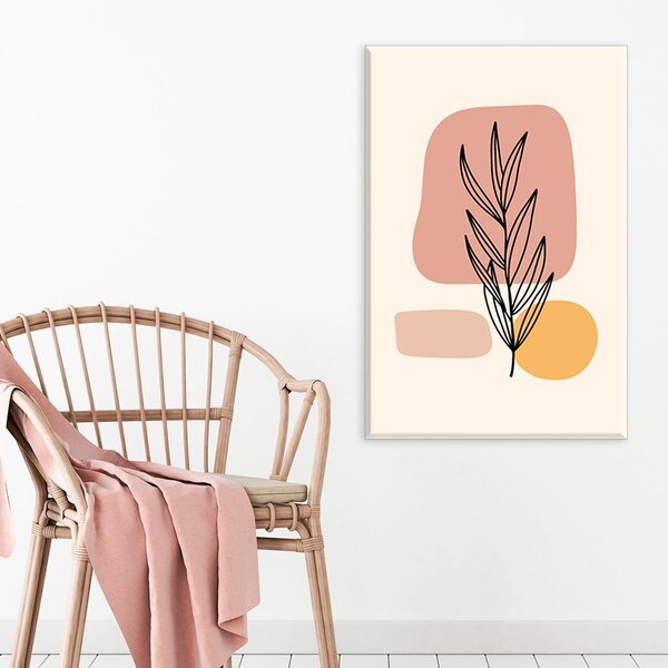 Tela Decorativa Ramo Minimalista