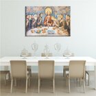 Tela Decorativa Religião Santa Ceia Abstrato