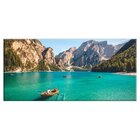 Tela Decorativa Slim Lago Com Montanhas