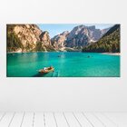 Tela Decorativa Slim Lago Com Montanhas