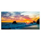 Tela Decorativa Slim Nascer Do Sol Na Praia