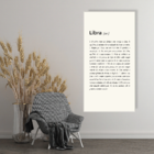 Tela Decorativa Slim Signo Libra Bege